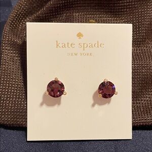 Kate Spade Amethyst Stud Earrings